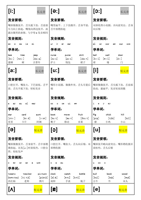 流露出微笑的表情,与字母e发音相同|发音规则:|ee e ea ie ei|学单词
