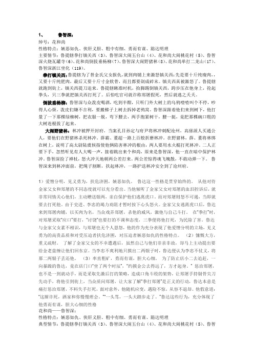 鲁智深大闹五台山(4),花和尚大闹桃花村(5),鲁智深火烧瓦罐寺(6),花