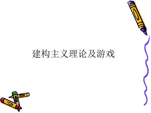 建構主義理論及遊戲 建構主義學習理論 一,建構主義學習理論興起的