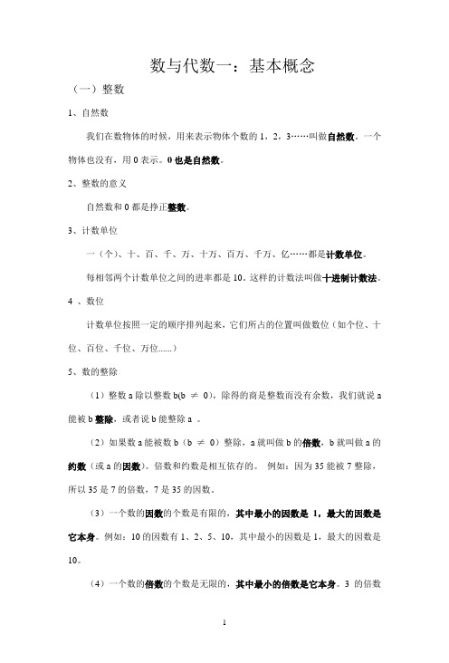 0也是自然数. 2,整数的意义自然数和0都是挣正整数.3,计数单位一