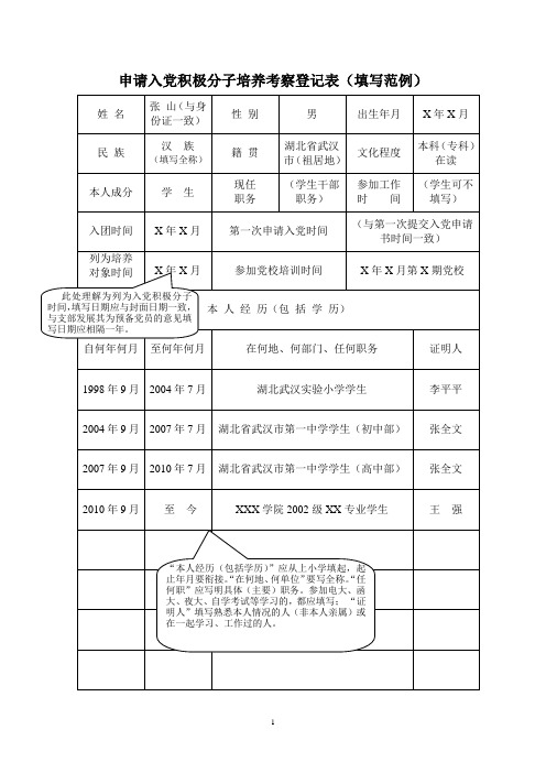 民族|漢族|(填寫全稱)|籍貫|湖北省武漢市(祖居地)|文化程度|本科