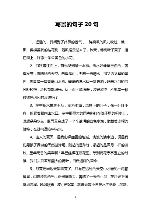 秋天,杨树叶子黄了,挂在树上,好像一朵朵黄色的小花.