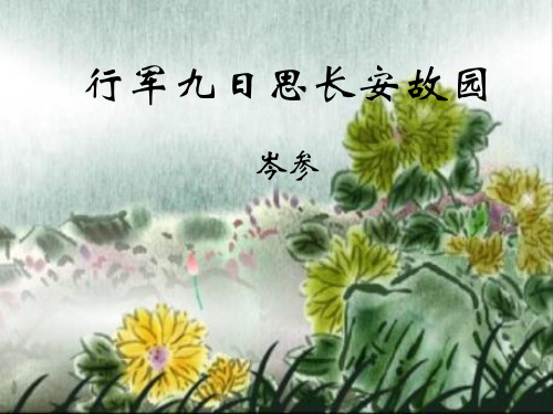 岑参 作者简介 岑参(cén shēn) (715年-770年),唐 朝边塞诗代表人物