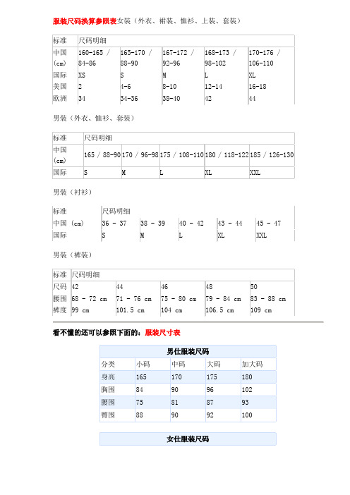 (cm)|160-165 / 84-86|165-170 / 88-90|167-172 / 92-96|168-173