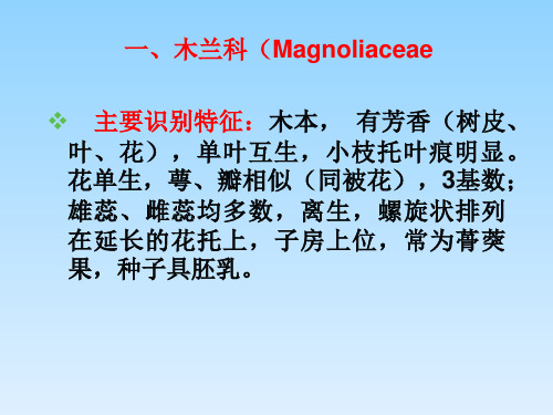 花单生,萼,瓣相似(同被花),3基数; 雄蕊,雌蕊均多数,离生,螺旋状排列