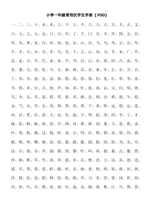 简单的生字表 - 百度文库