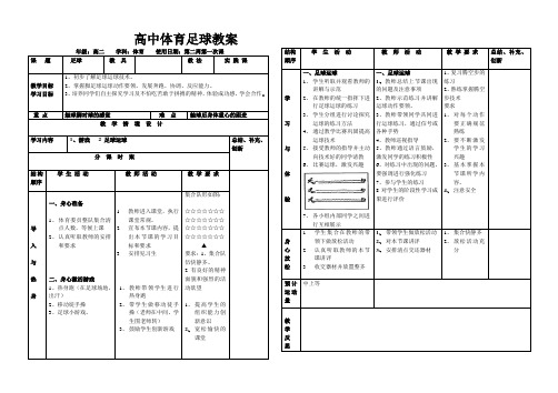 足球射门教案_足球变向运球过人教案_足球教案下载