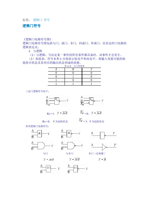 标签:逻辑门符号 逻辑门符号 《逻辑门电路符号图》 逻辑门电路符号图