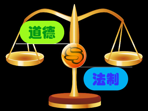 道德 法制 道德,指衡量行为正当与否的观念标准.