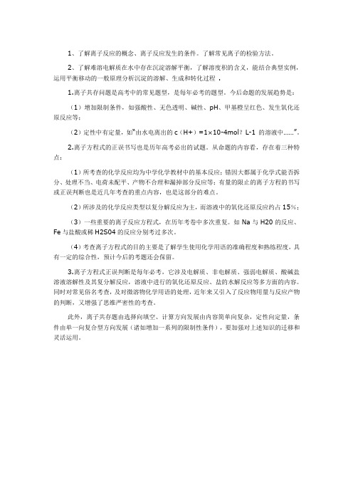 高中化学离子反应方程式总结 百度文库