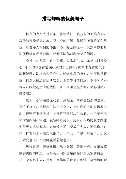 句子 城市的夜空太过繁华,霓虹路灯下被拉长的孤单身影,寂静的夜晚