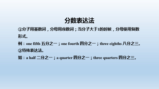 英语中分数的表示方法 - 百度文库