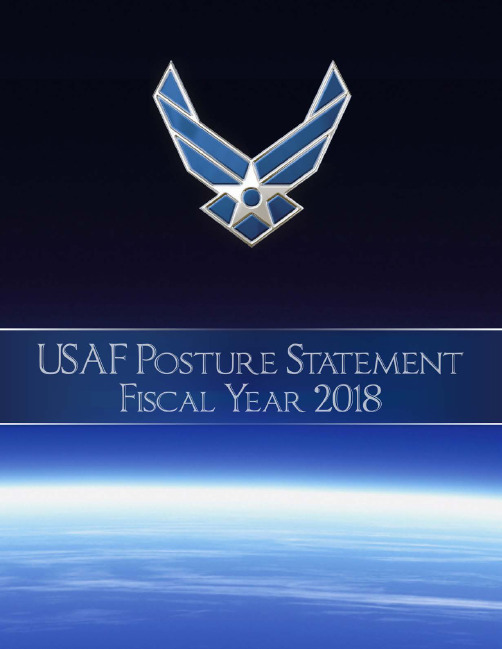[免费]美国空军2018财年态势报告(USAF,2017-06-12)
