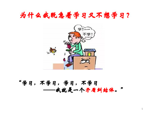 "学习,不学习,学习,不学习 ——我就是一个矛盾纠结体.